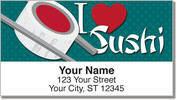 Sushi Roll Address Labels