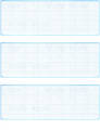 Teal Safety Blank Stock For 3 to a Page Voucher Computer Checks