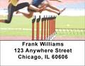 Track Baton Hurdles Address Labels