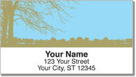 Tree Silhouette Address Labels