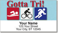 Triathlon Address Labels