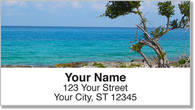Tropical Coastline Address Labels