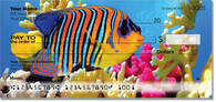 A colorful underwater worlds is illustrated with unique sealife on these personal checks. Click to see them now!
