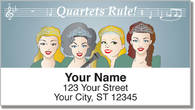 TuneTown Girls Barbershop Quartet Address Labels