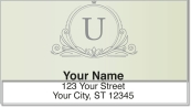 U Monogram Address Labels