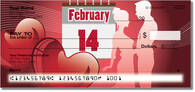 Celebrate your love with these romantic pesonal checks featuring hearts and lovers! Order today!