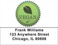 Vegan Labels - Vegan and Vegetarian Address Labels