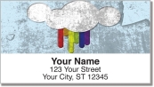 Vintage Rainbow Address Labels