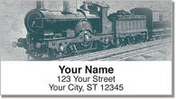 Vintage Train Address Labels