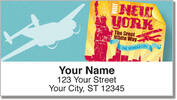 Vintage Travel Address Labels