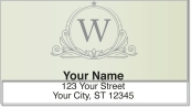 W Monogram Address Labels