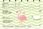 Wading Flamingos Top Stub Checks