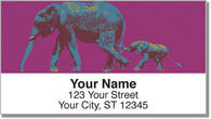 Wild Elephant Address Labels
