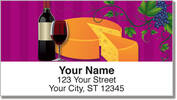 Wine & Cheese Address Labels