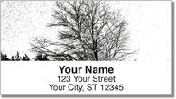 Winter Tree Address Labels