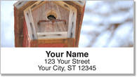 Wooden Birdhouse Address Labels