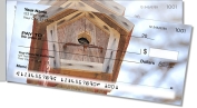 Wooden Birdhouse Side Tear Checks