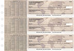 World Map Payroll Designer Business Checks 