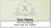 X Monogram Address Labels