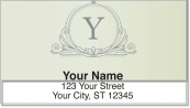Y Monogram Address Labels