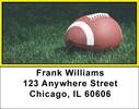 Yellow & Black Football Team Address Labels