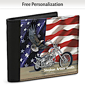 Ride Hard, Live Free Men's Wallet with RFID Technology