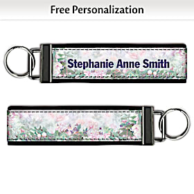 Lena Liu's Floral Borders Wristlet Keychain