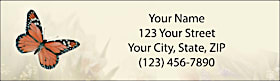 Lena Liu's Butterfly Gardens Return Address Label