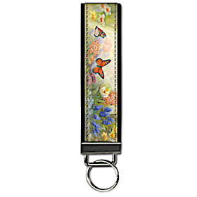 Lena Liu's Butterfly Gardens Wristlet Keychain