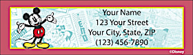 Disney's Sketch Book Mickey Return Address Label