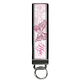 On the Wings of Hope Wristlet Keychain