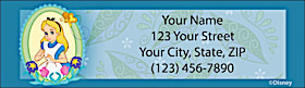 Disney's Alice In Wonderland Return Address Label