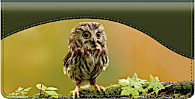 Baby Owls Checkbook Cover