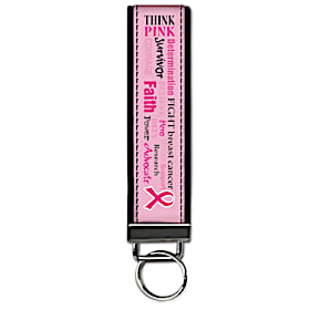 Hope for a Cure Wristlet Keychain