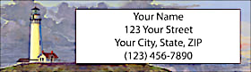 America's Favorite Lighthouses Return Address Label