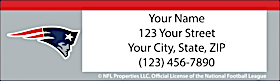 New England Patriots NFL Return Address Label