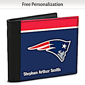 New England Patriots NFL Logo Men's RFID Wallet