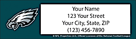 Philadelphia Eagles NFL Return Address Label