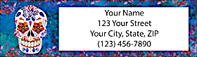 Day of the Dead Return Address Label