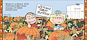 Peanuts? It's the Great Pumpkin Personal Checks
