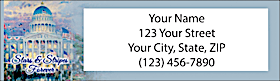 Thomas Kinkade's American Pride Address Labels