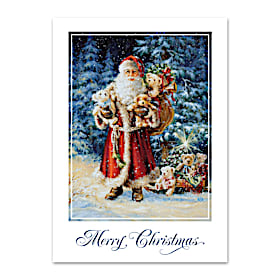 Santa's Joy Personalized Holiday Cards