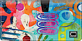 Nikki Chu's Abstracts Checkbook Cover
