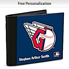Cleveland Guardians(TM) MLB(R) Logo Men's  RFID  Wallet