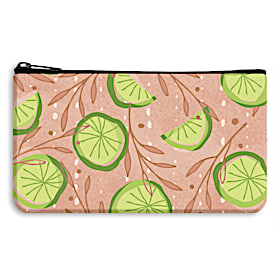 Lime Citrus Twist Neoprene On-The-Go Wristlet Pouch