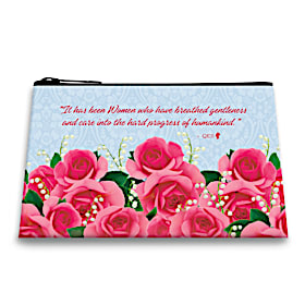 Queen's Rose On-The-Go Fabric Pouch