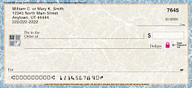 Calacatta High Security Personal Checks