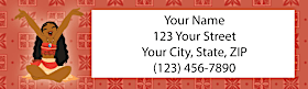 Disney's Moana Return Address Label