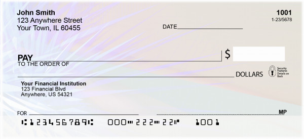 Electric Blue Personal Checks
