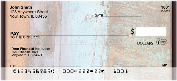 Rusty Metals Personal Checks